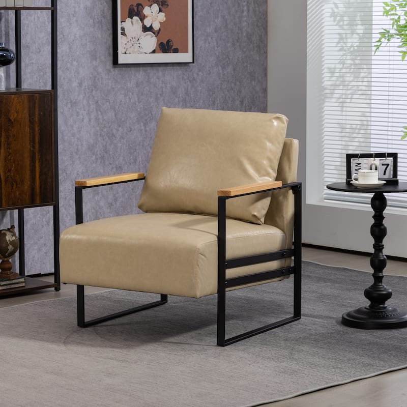 PU Metal Arm Chair