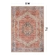 preview thumbnail 49 of 102, Medallion Flat Pile Washable Rug – Pet Friendly, Non-Slip, Perfect for Entryway, Living Room, and Bedroom