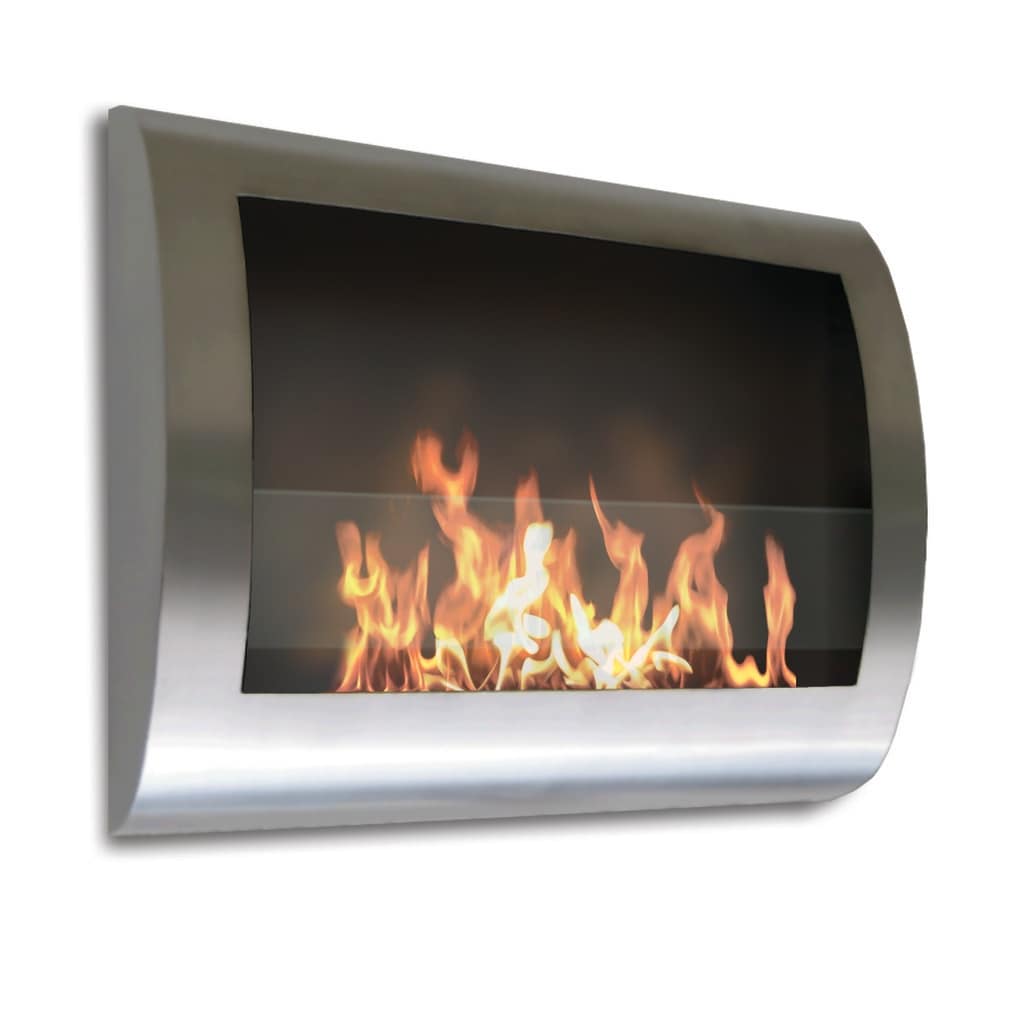 Anywhere Fireplace Chelsea (Stainless Steel) Wall Mount Bio Ethanol Ventless Fireplace - Stainless Steel
