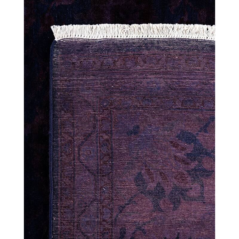 Fine Vibrance One-of-a-Kind Hand-Knotted Area Rug - Navy, 9' 1" x 12' 0" - 9' 1" x 12' 0"