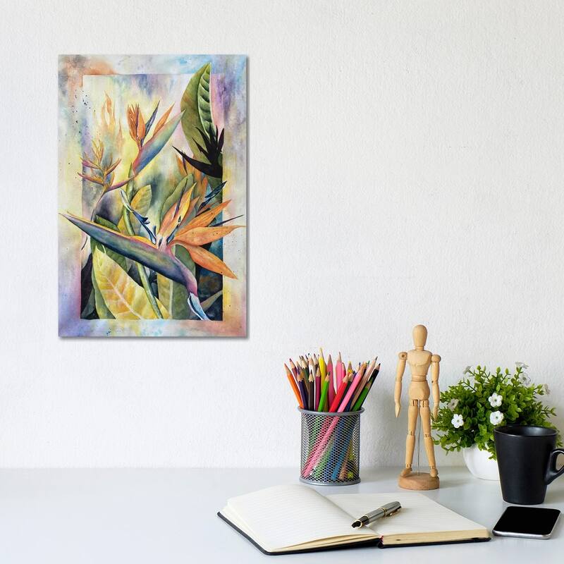 iCanvas "Birds Of Paradise" by Liz Covington Canvas Print - 12x8x0.75