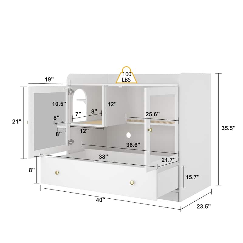 Stylish Cat Furniture Cat Litter Box Enclosure and Versatile Cat House