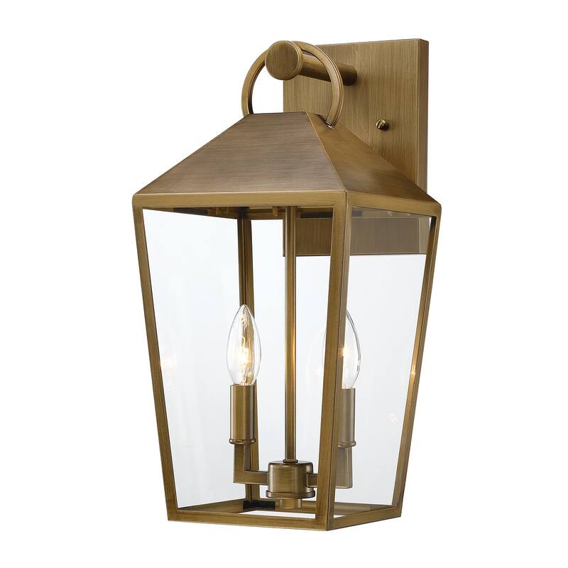 2-Light Outdoor Wall Lantern Sconce
