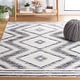 preview thumbnail 2 of 36, SAFAVIEH Alamo Lineke Rustic Boho Rug 8' x 10' - Ivory/Charcoal - Rectangle
