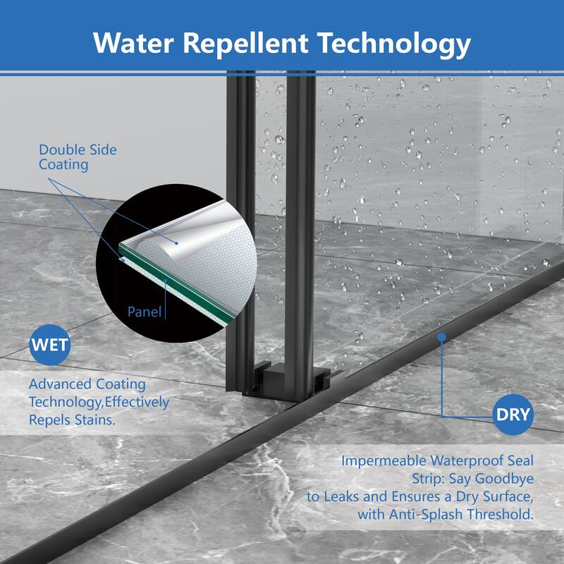 Frameless Double Sliding Shower Door