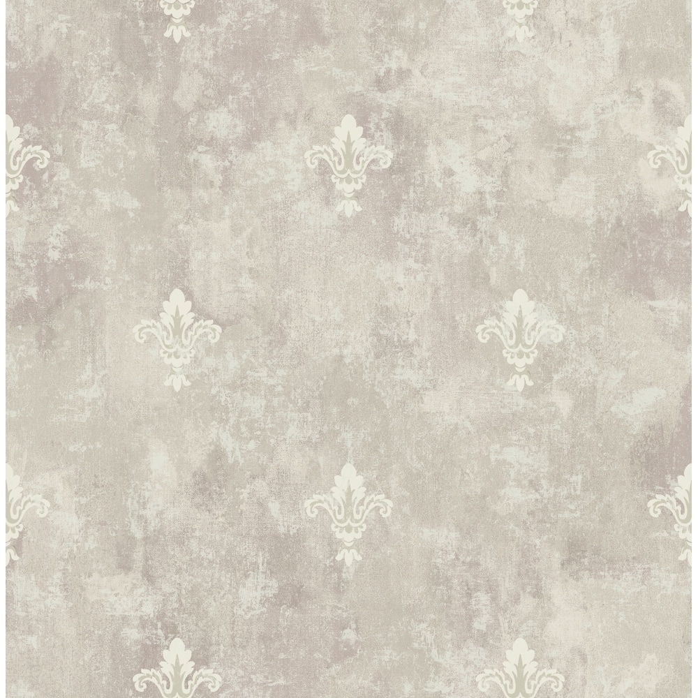 Seabrook Designs Ester Fleur De Faux Unpasted Wallpaper