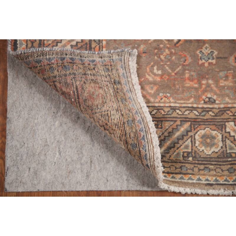 Hand Knotted Oriental 100% Wool Carpet Traditional All-Over Brown Malayer Runner Rug - 10' 8'' X 3' 5''