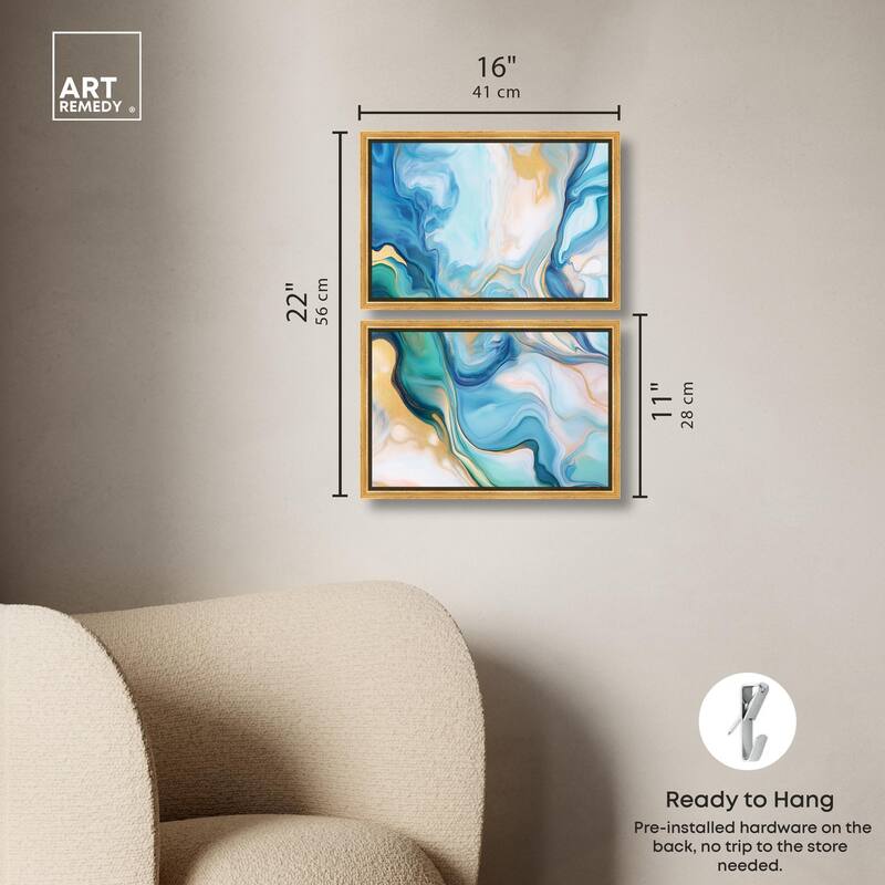 Visions Pastel II Canvas Set of 2 by Art Remedy