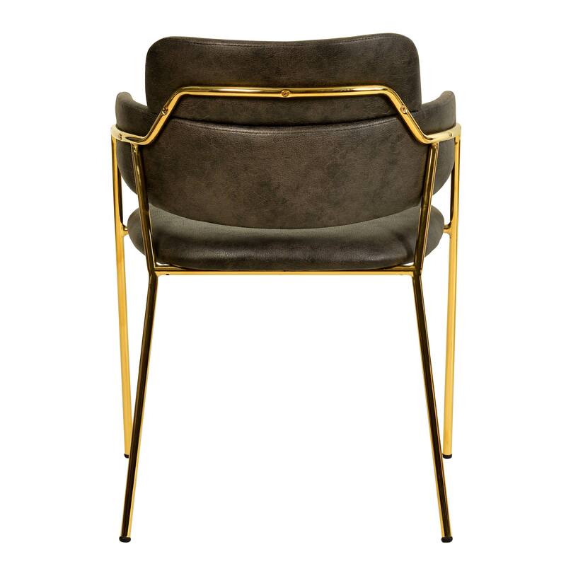 LeisureMod Axis Set of 4 Mid-Century Modern Dining Chair, Elegant Accent Side Chair for Home Office & Kitchen