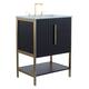 Option Black Matte - Satin Brass Hardware