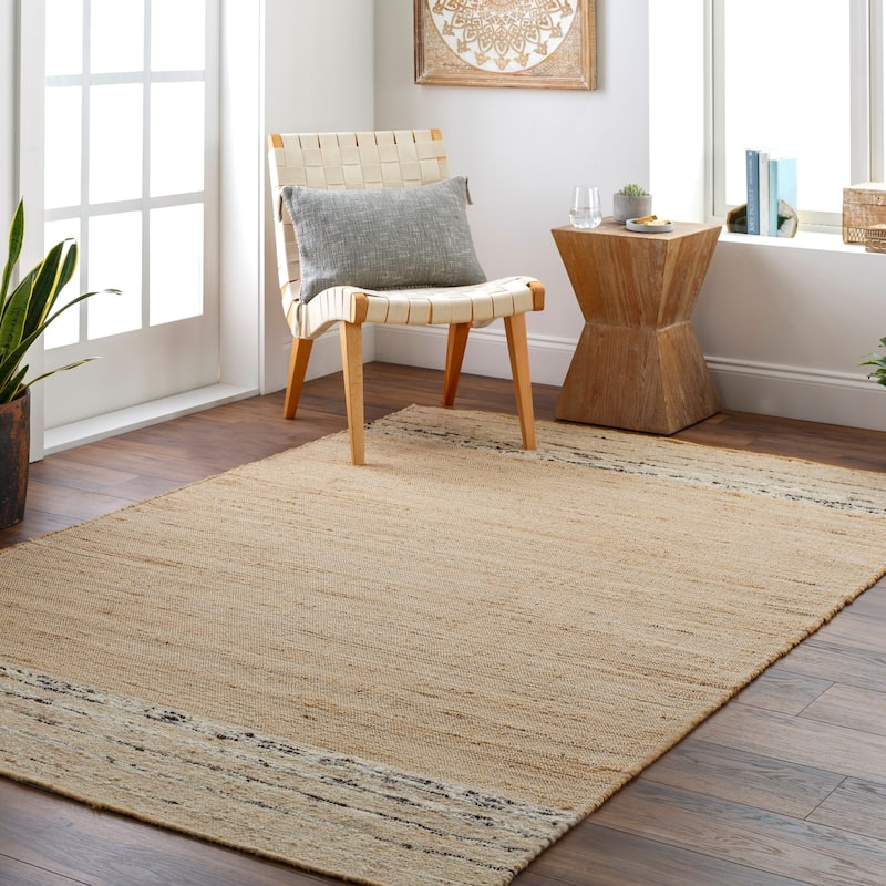 Richard Nautical & Coastal Area Rug - 5' x 7' 6" - Tan/Charcoal