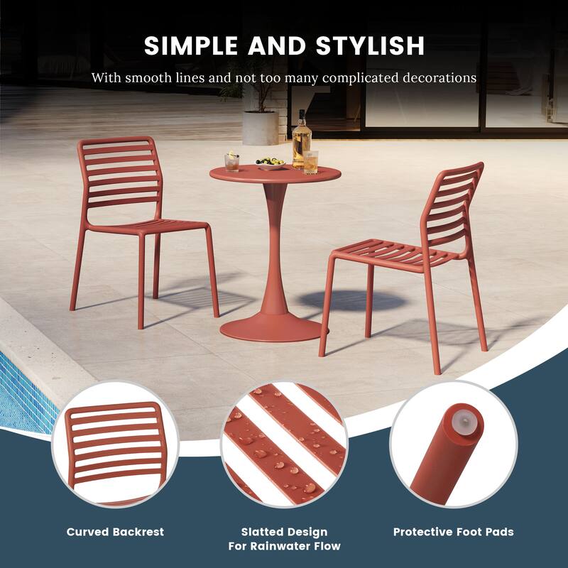 Frond and Form 4-Person Outdoor Round Dining Set