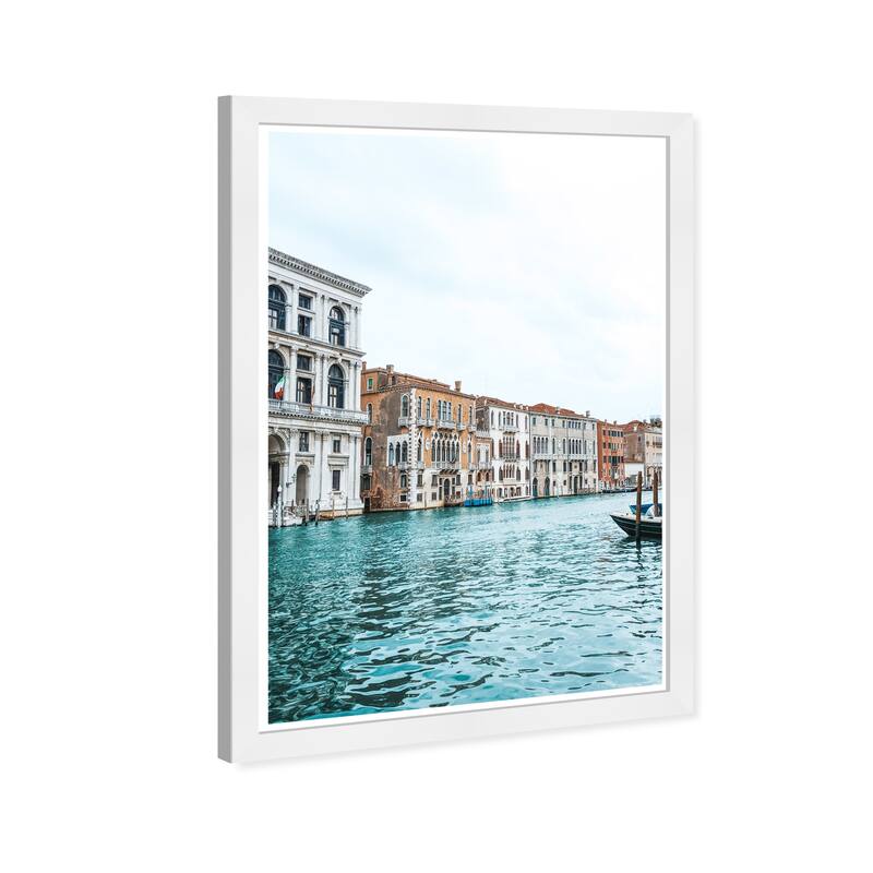 Wynwood Studio Prints World and Countries Venezia III Blue and Modern & Contemporary Wall Art Canvas Print