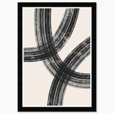 Wynwood Studio Smooth Strokes Ii Framed Boho Minimalist Abstract Prints