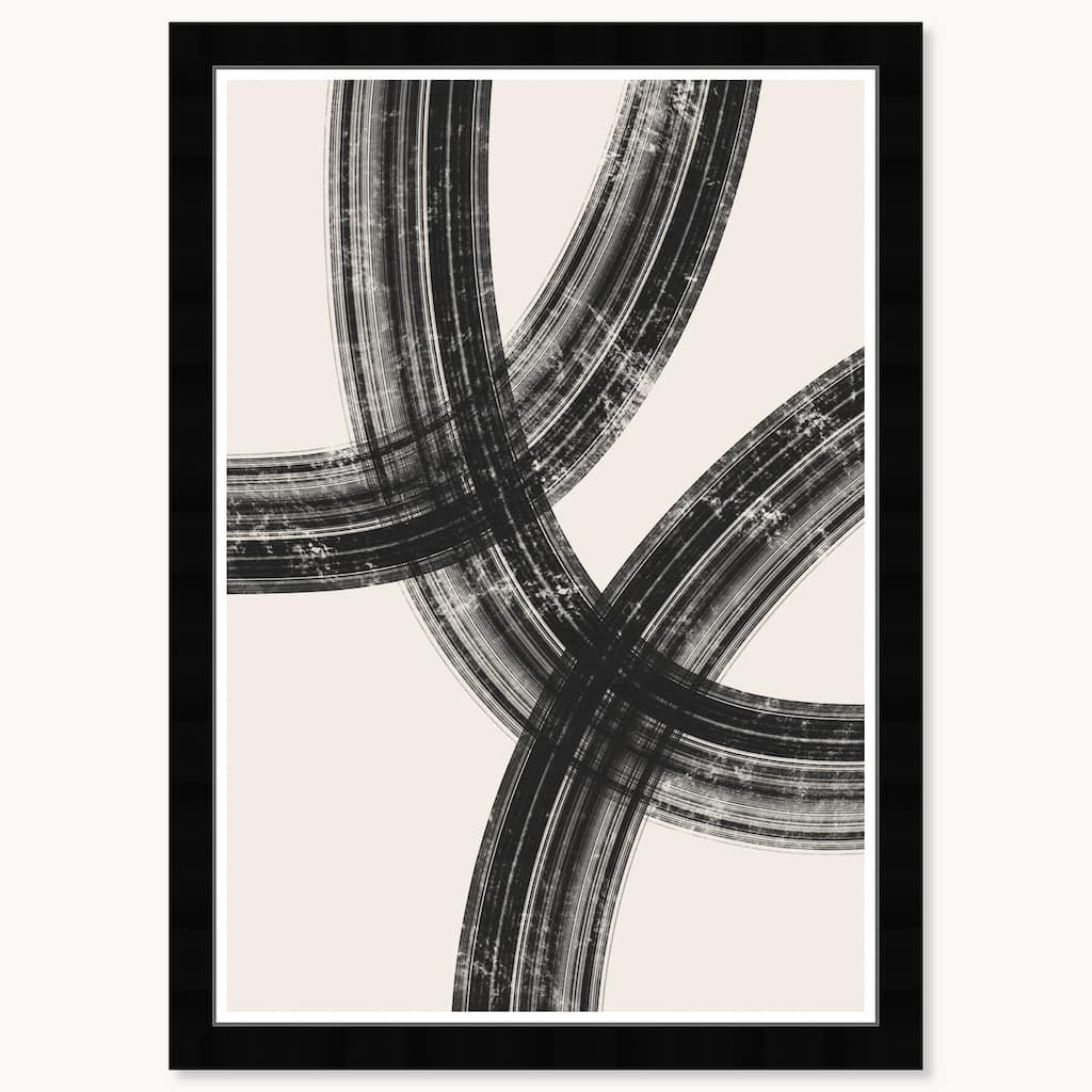 Wynwood Studio Smooth Strokes Ii Framed Boho Minimalist Abstract Prints