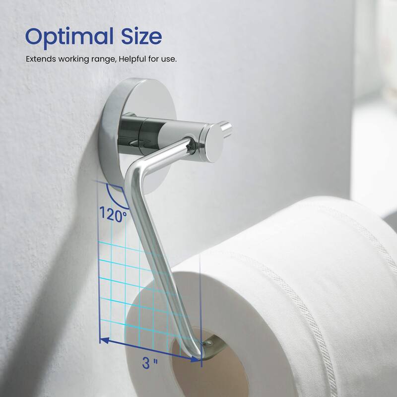 Circular 4-Piece Bathroom Hardware Set