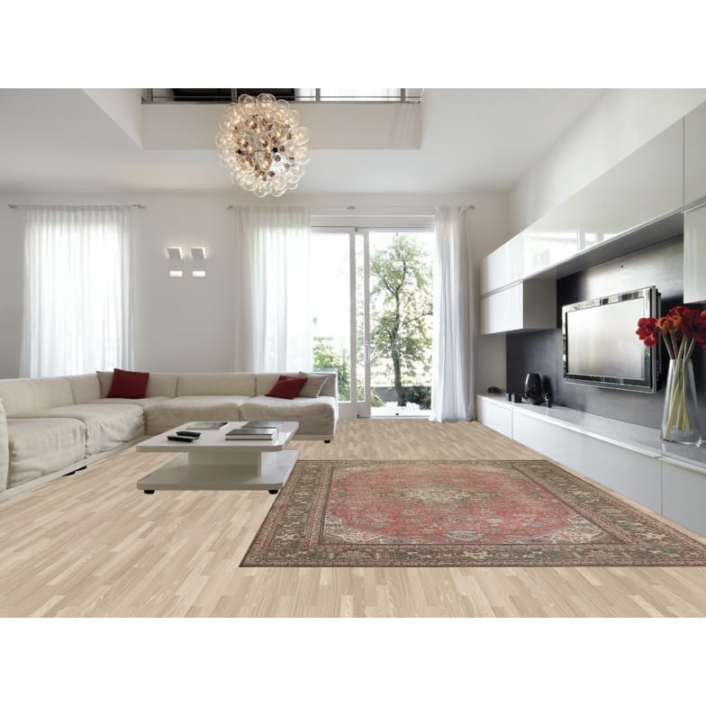 Hand Knotted Oriental 100% Wool Carpet Traditional Medallion Pink Tabriz Area Rug - 12' 4'' X 9' 5''