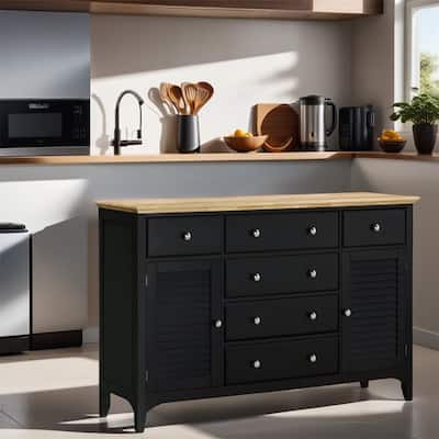 Storage Cabinets with Adjustable Shelves and Magnetic Cabinet Doors - N/A