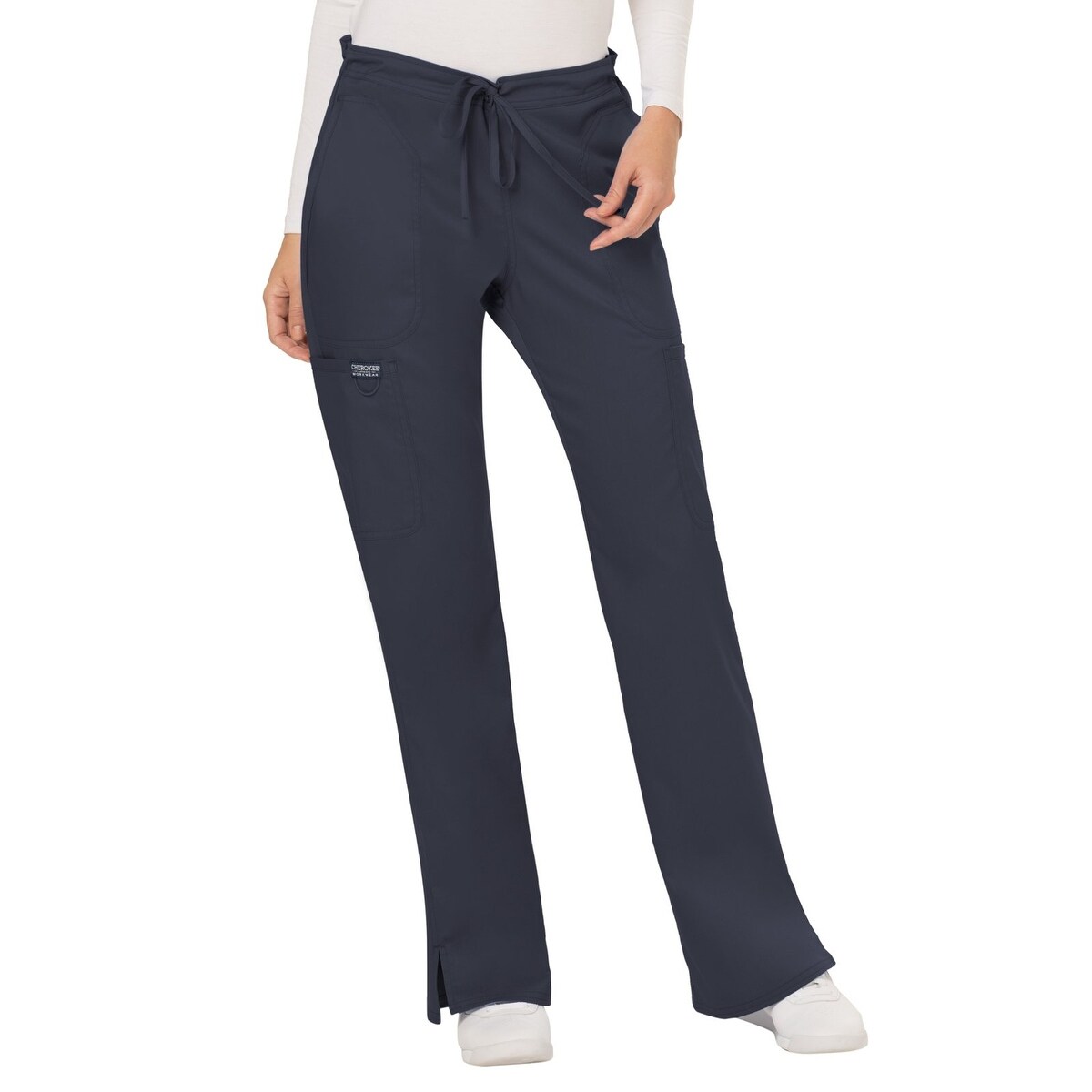 Shop Cherokee Women S Pants Gray Size Medium M Tall Scrub Work