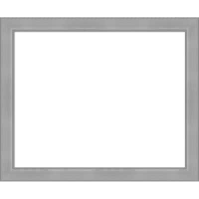 Amanti Art Vista Brushed Nickel Framed Dry Erase Magnetic Board