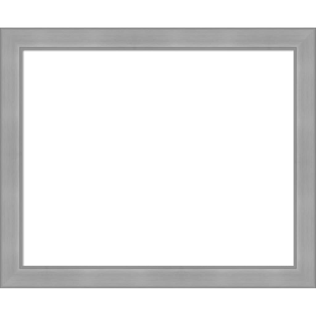 Amanti Art Vista Brushed Nickel Framed Dry Erase Magnetic Board