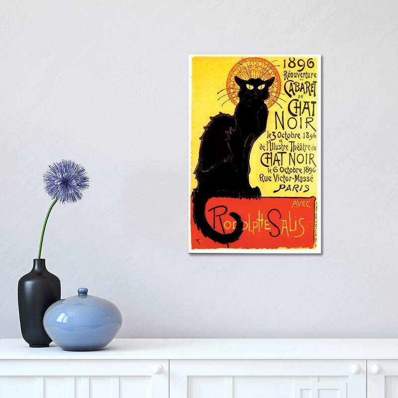 iCanvas "Cabaret du Chat Noir, 1896" by Theophile Alexandre Steinlen Canvas Print - 18x12x1.5