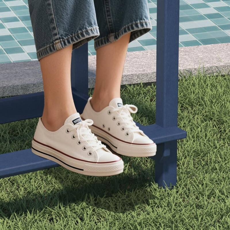 Adirondack Chairs Set of 2 with Connecting Tray, 24 inches HDPE Bar Height Outdoor Patio Bar Stool Chairs