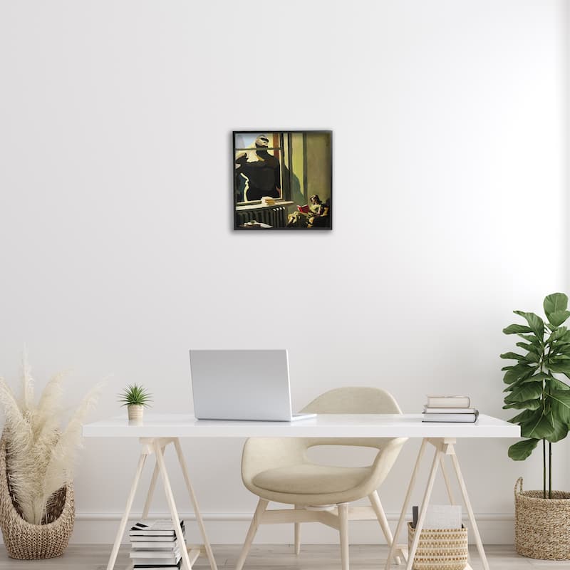 Stupell Gorilla in Window Scene Framed Giclee Art Design By Keith Thomson
