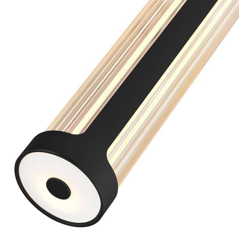 Neva 3 in LED Integrated Black Chandelier