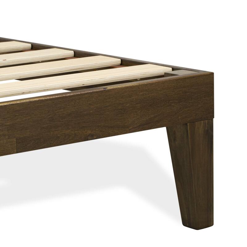 East West Furniture Queen Size Bed Frame with 4 Hardwood Legs and 2 Extra Center Legs - (Finish Options)