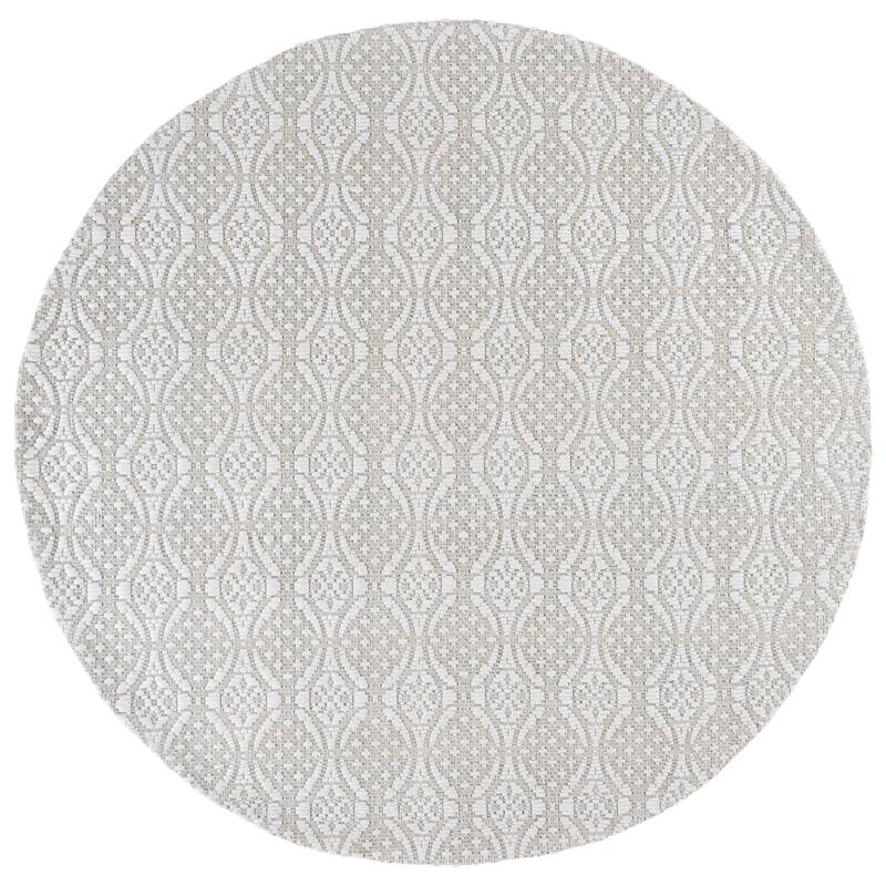 SAFAVIEH Handmade Marbella Iounona Rug - 6' Round - Ivory