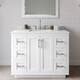 Option White / Giotto Quartz Top / Brushed Nickel