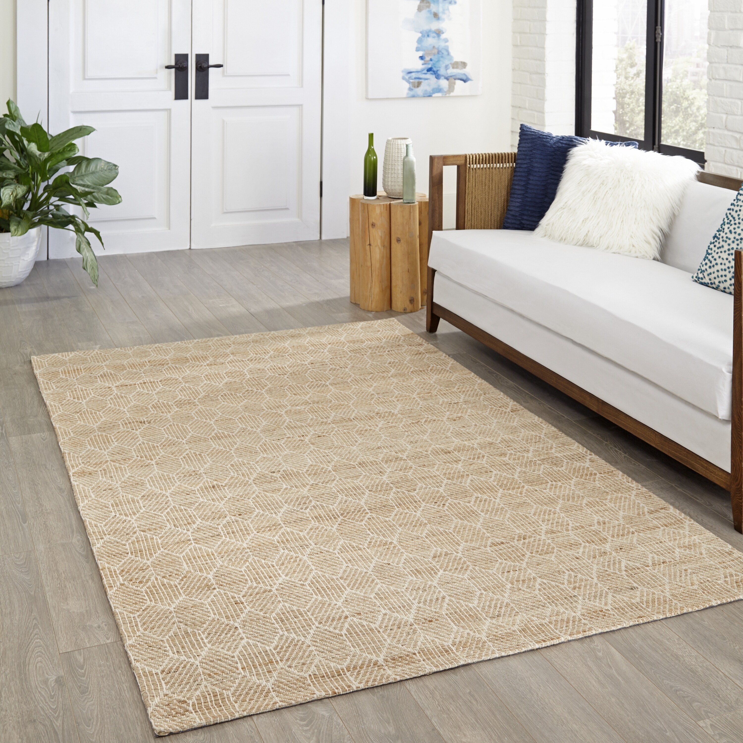 Shop Momeni Bengal Hand Woven Jute And Cotton Geometric Area Rug On Sale Overstock 16701100
