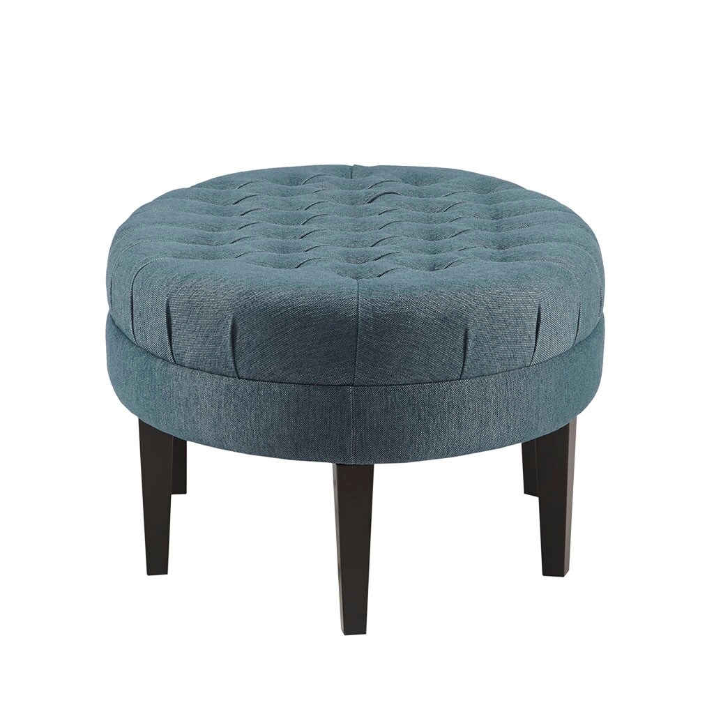 Madison Park Martin Oval Surfboard Tufted Cocktail Ottoman Soft Fabric All Foam Wood Frame Modern Coffee Table Living Bed Bath Beyond 38149731