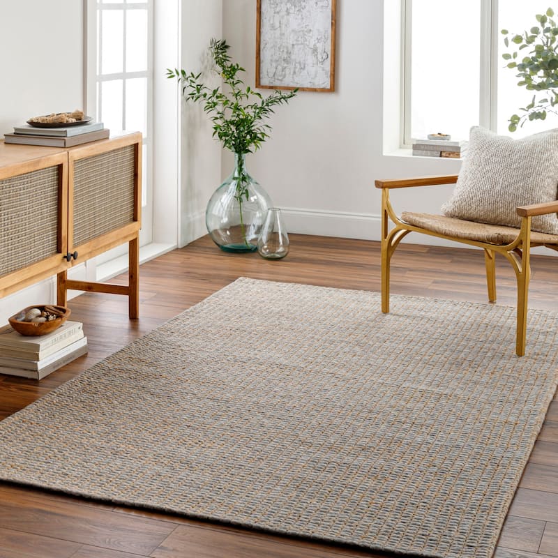 Petyra Handmade Jute & Wool Blend Area Rug