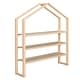 preview thumbnail 2 of 14, Full Size Wood House Bed with Fence and Removable Storage - Spacious and Inviting