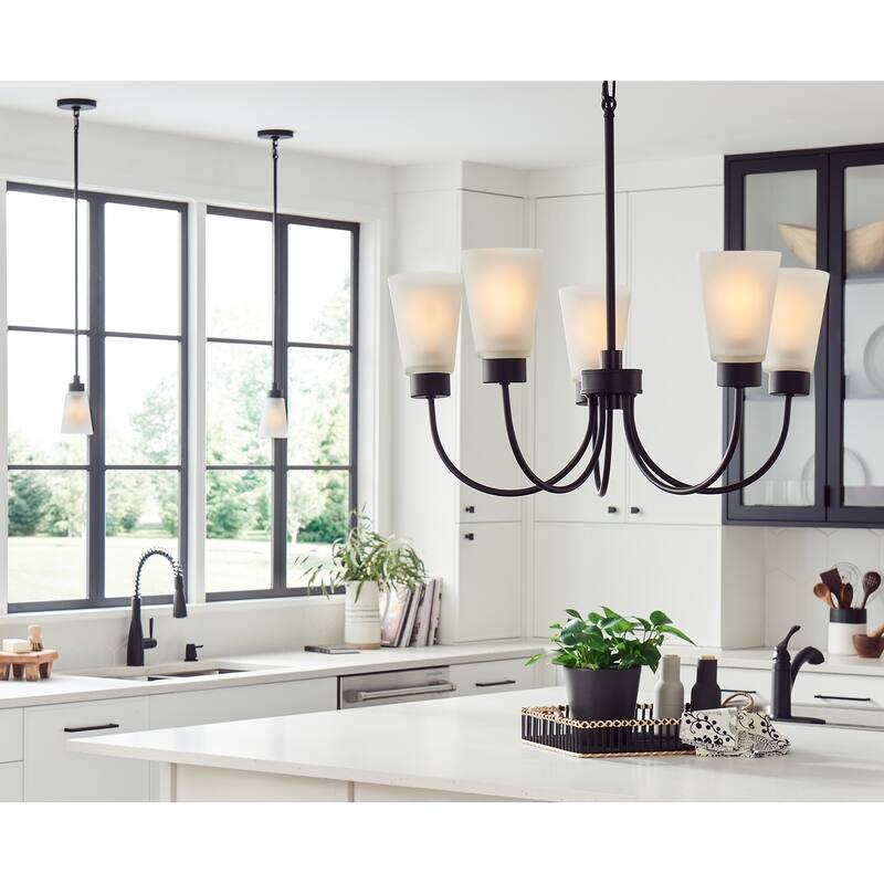 Kichler Lighting Erma 24 in. 5-Light Traditional Dining Room Chandelier