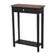 preview thumbnail 18 of 20, Marnie Two-tone 1-drawer Solid Wood Console Accent Table with Shelf by East at Main