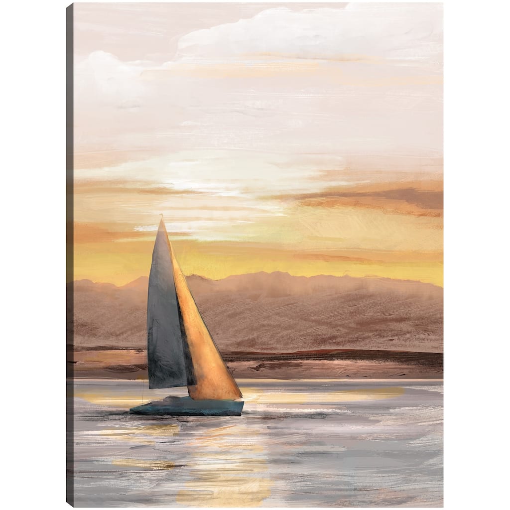 Sail Away Sunset By Studio Arts Canvas Art Print