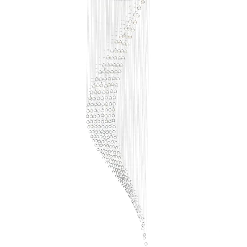 Ribbon 10 Light Flush Mount With Chrome Finish