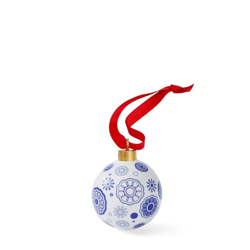 Spode Blue Italian Bauble - 2.6 Inch - Blue