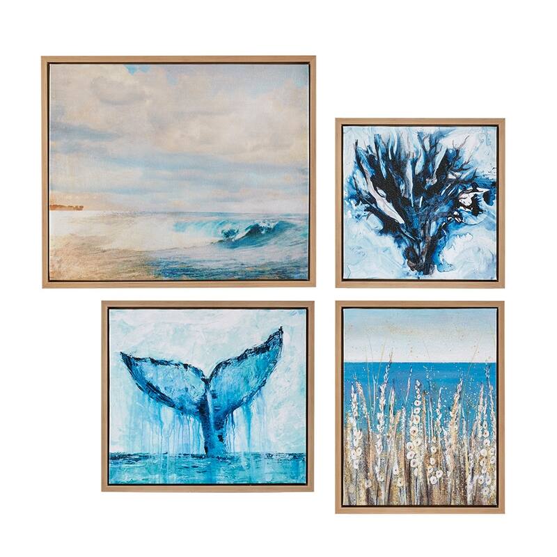Gracie Mills Louise Tranquil Sorbet Sky Gel Coat Canvas