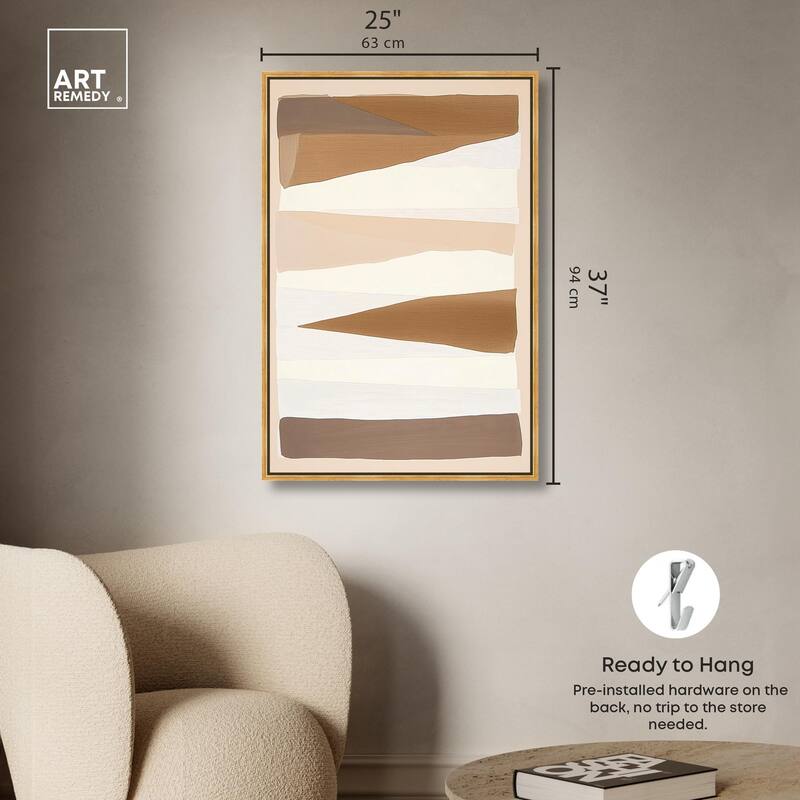 Linear Landscape II Canvas by Art Remedy