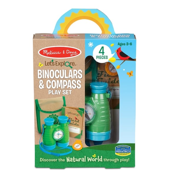 slide 2 of 5, Melissa & Doug Let's Explore Binoculars & Compass Play Set Multi - Kids