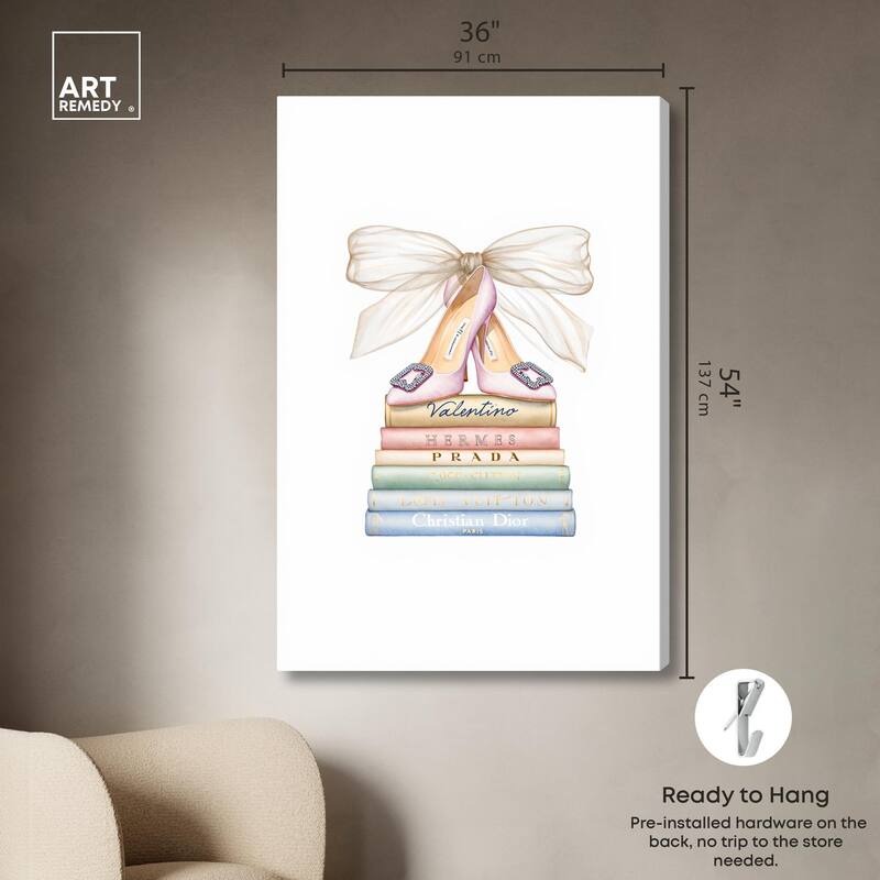 Bibliotheca Belle Canvas by Art Remedy, Gallery Wrapped