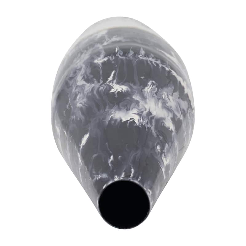 Sagebrook Home Metal, Neptune Floor Vase, Ivory/navy - Elegant Decor for Every Home