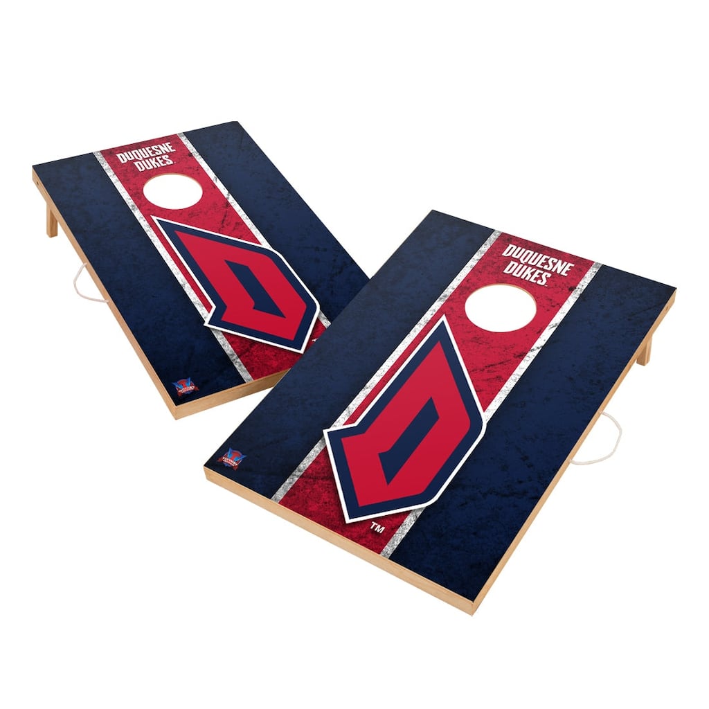 Vintage Duquesne University Dukes Regulation 2x4 Cornhole Set
