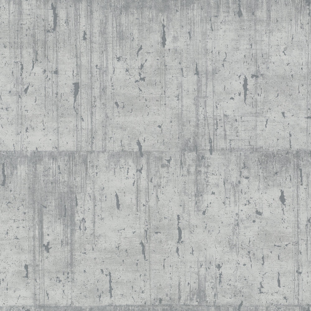 Galerie Wallcoverings Air Collection Metallic Aged Concrete Textured Wallpaper Roll