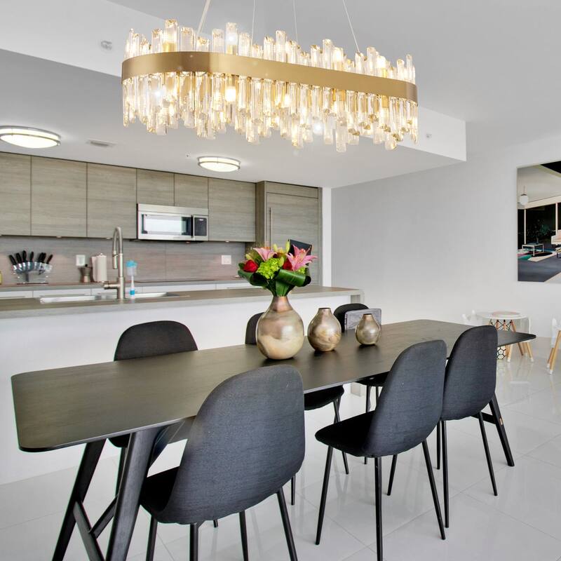 36-Inch Modern Luxury Gold Crystal Chandelier for Dining Room, 24-Light French Empire Ceiling Light with Premium Crystals