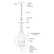 preview thumbnail 13 of 12, Monrovia 3 Light Teardrop Candle Pendant